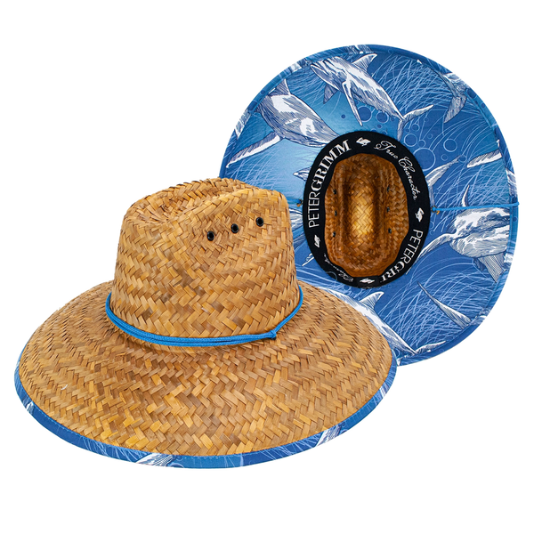 Peter Grim Shark Straw Lifeguard Hat