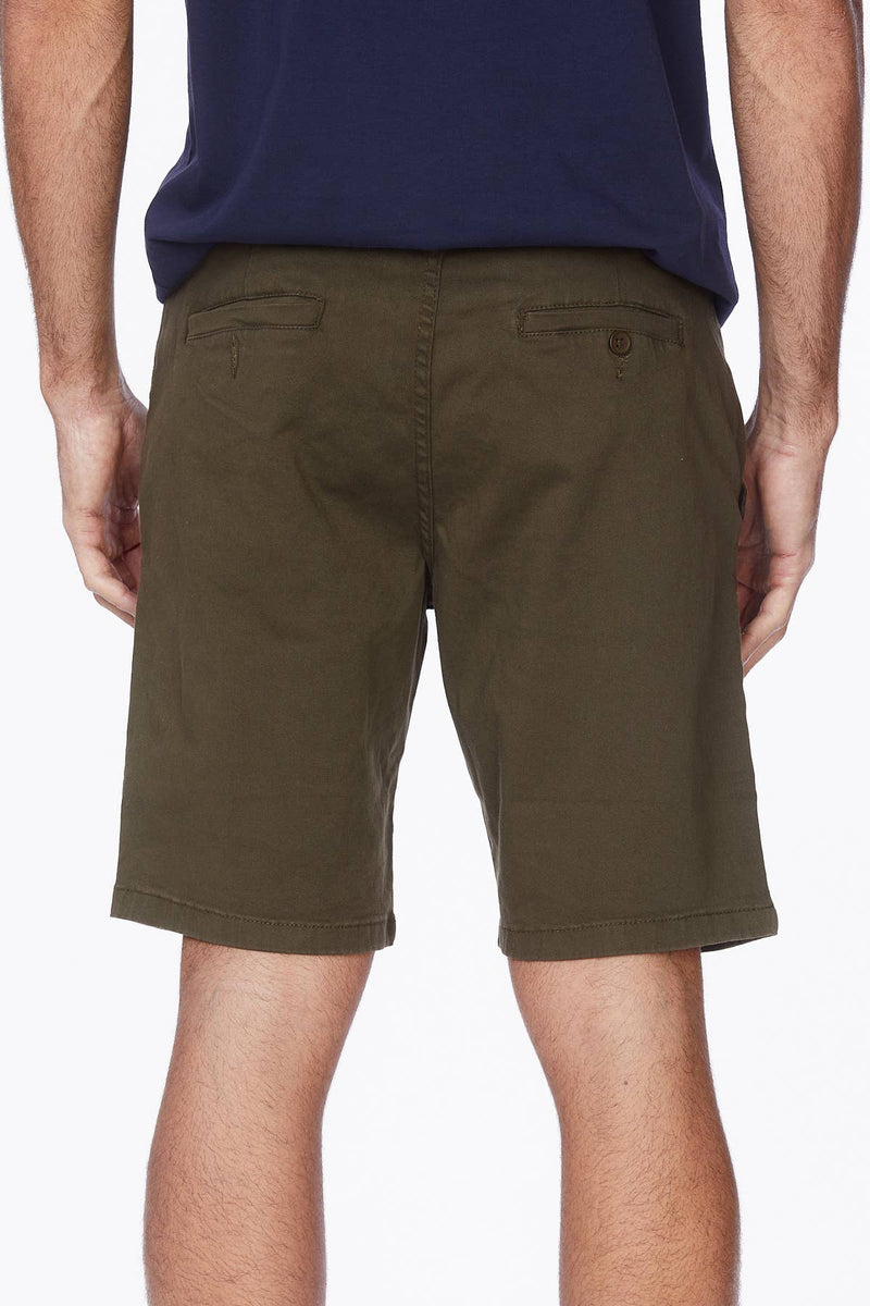Men's Twill Summer Stretch 4 Pocket Chino Shorts - Olive