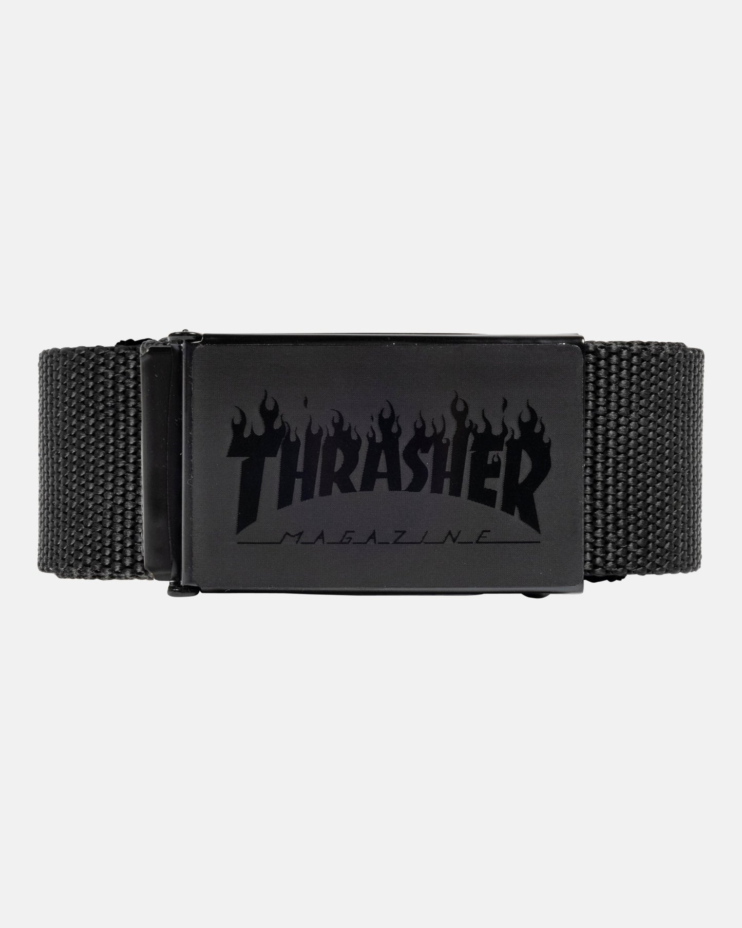 Thrasher Flame Logo Web Belt - Black