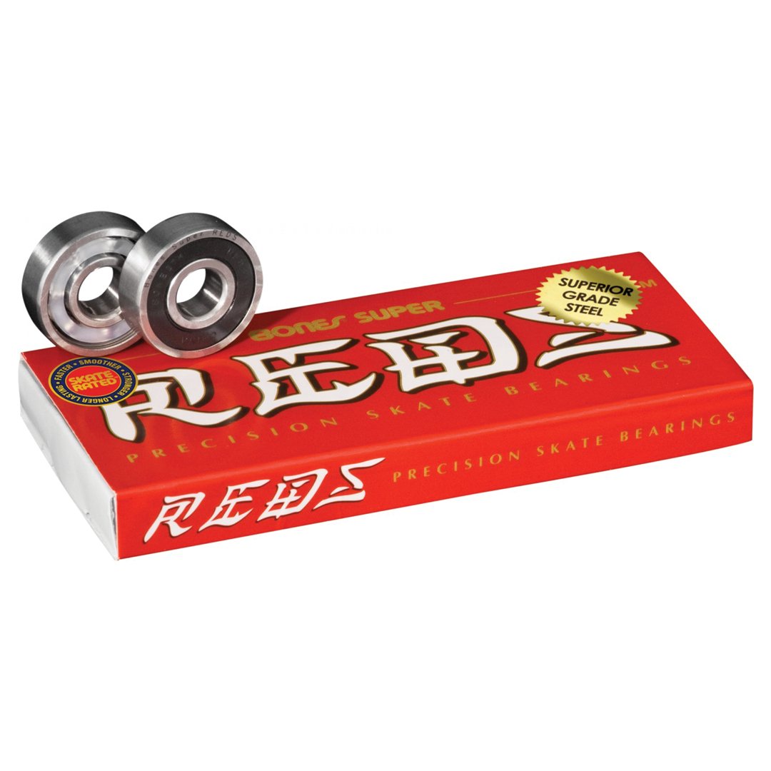 Bones Super Reds Bearings - Pack of 8 - Vault Board Shop Bones