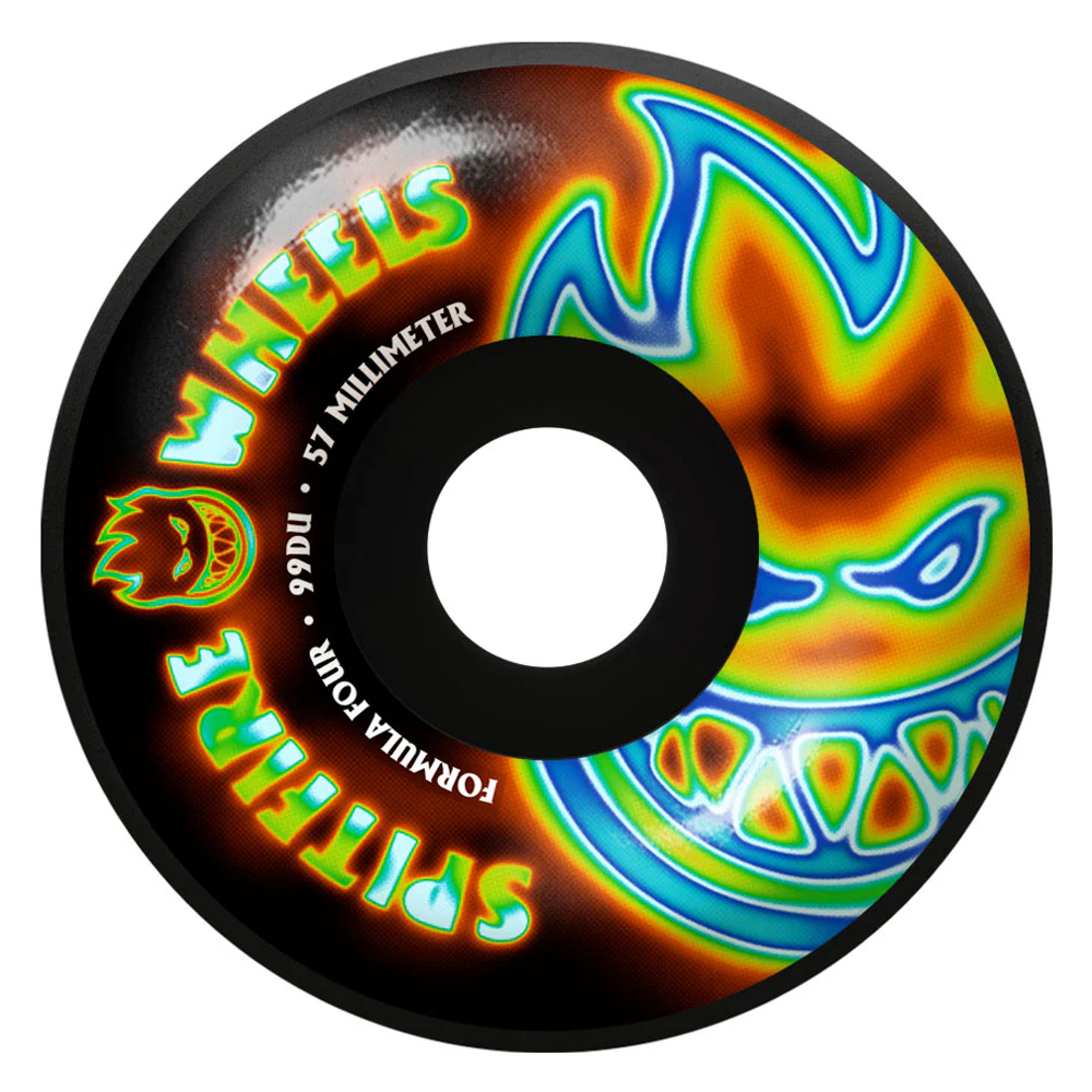 Spitfire Formula 4 Radioactive Big Head Wheels Black - 57mm