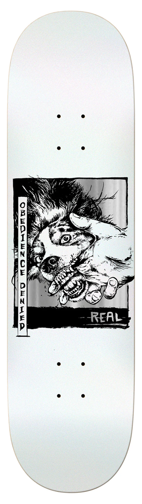Real Obedience Denied Pearlescent White Deck - 8.5"