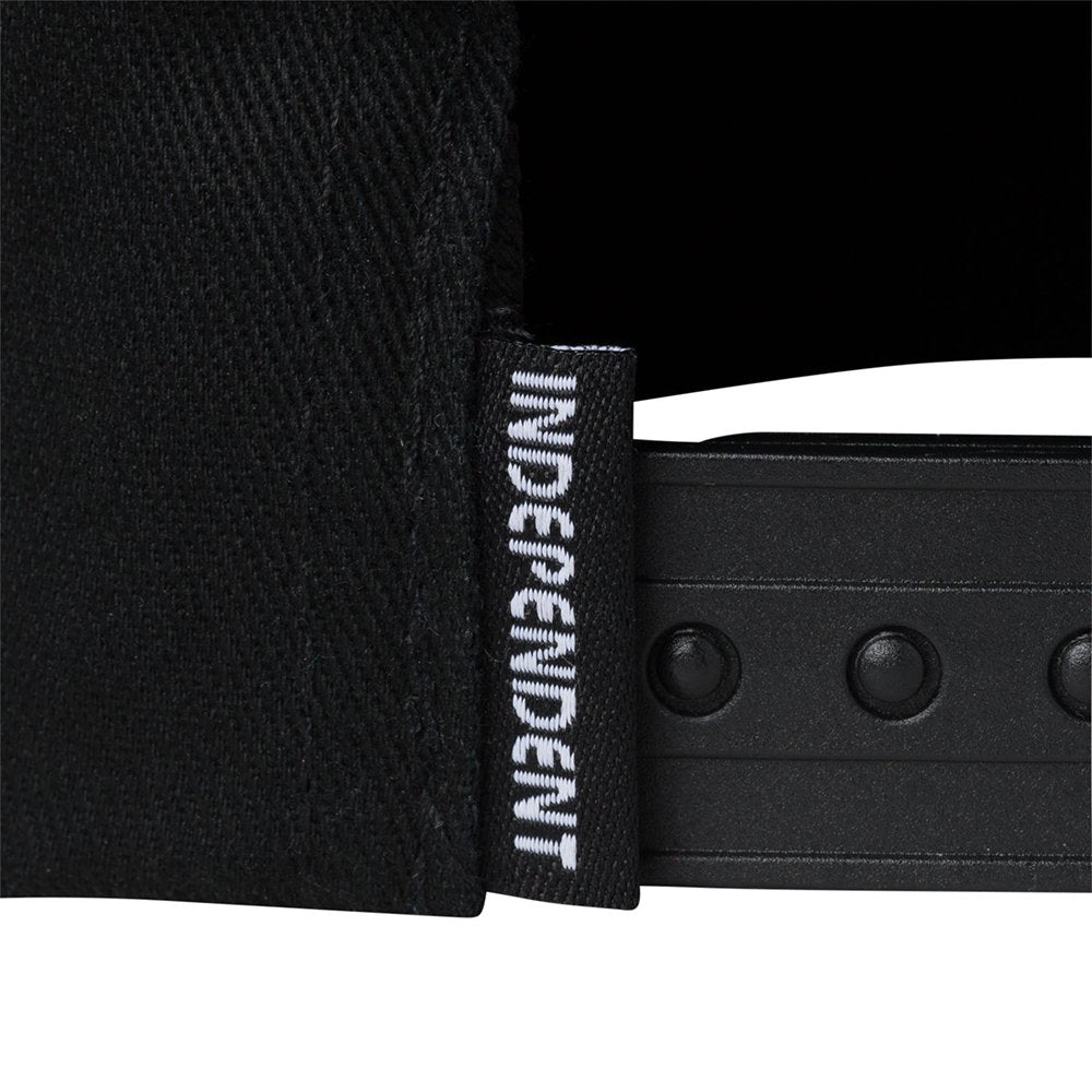 Independent Baseplate Snapback Hat - Black - Vault Board Shop Independent