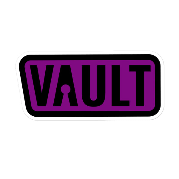 Vault Logo Sticker Purple -- 3", 4", 5.5"