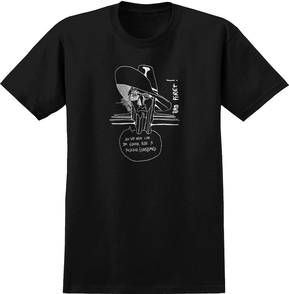 Krooked Piret Tee - Black/ White - Vault Board Shop Krooked