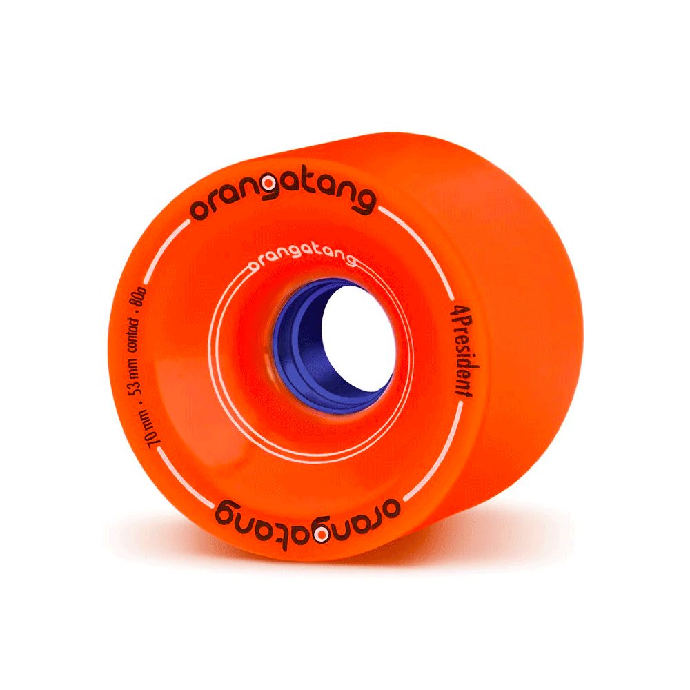 Orangutan 4 President Wheels 70mm x 53mm - Orange - Vault Board Shop Orangatan