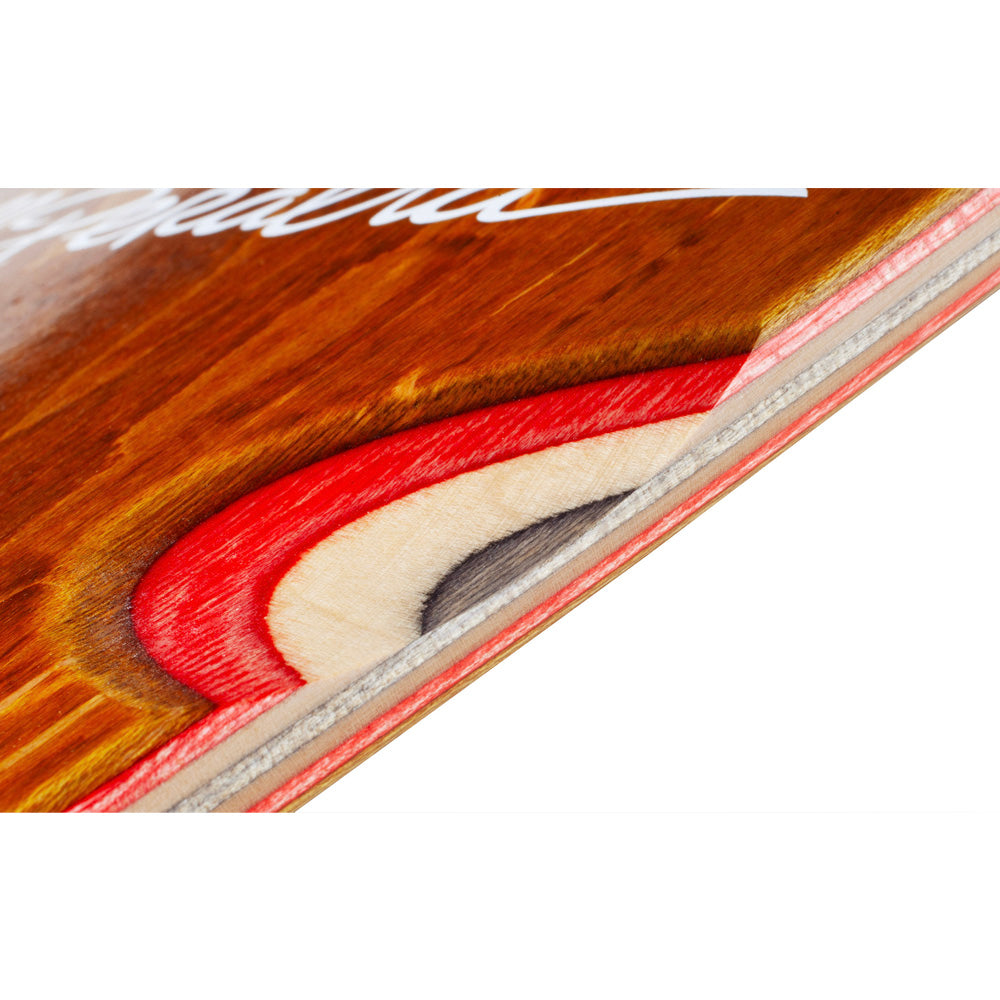 Powell-Peralta OG Skull & Sword Reissue Skateboard Deck Honey Brown Stain - 10"