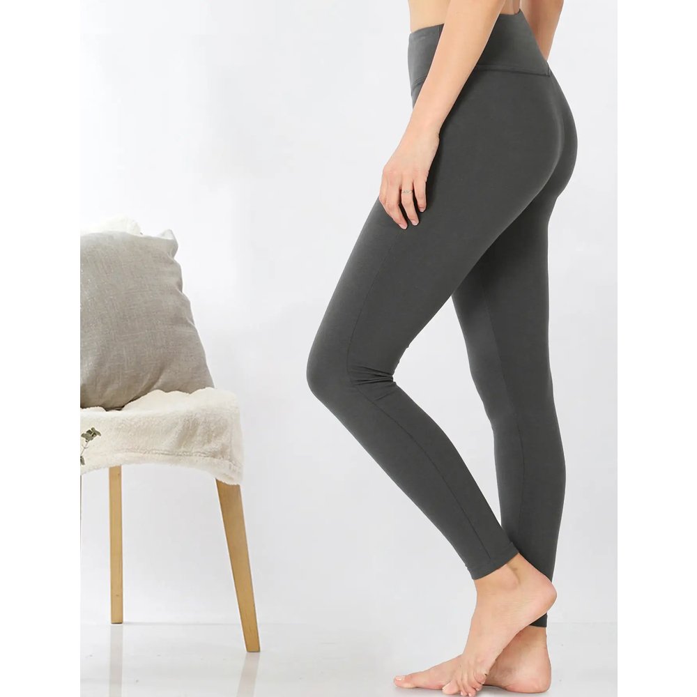 Premium Cotton Shaping Leggings Women's - Dusty Green - Vault Board Shop Vault