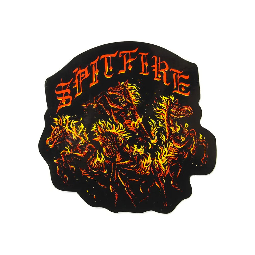 Spitfire Apocalypse Sticker - 4" - Vault Board Shop Spitfire
