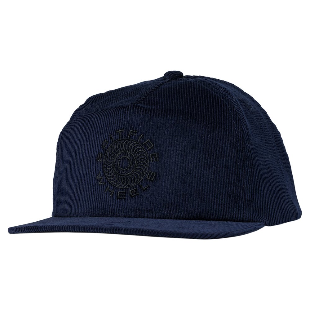 Spitfire Classic '87 Swirl Corduroy Snapback Hat - Navy/ Black - Vault Board Shop Spitfire