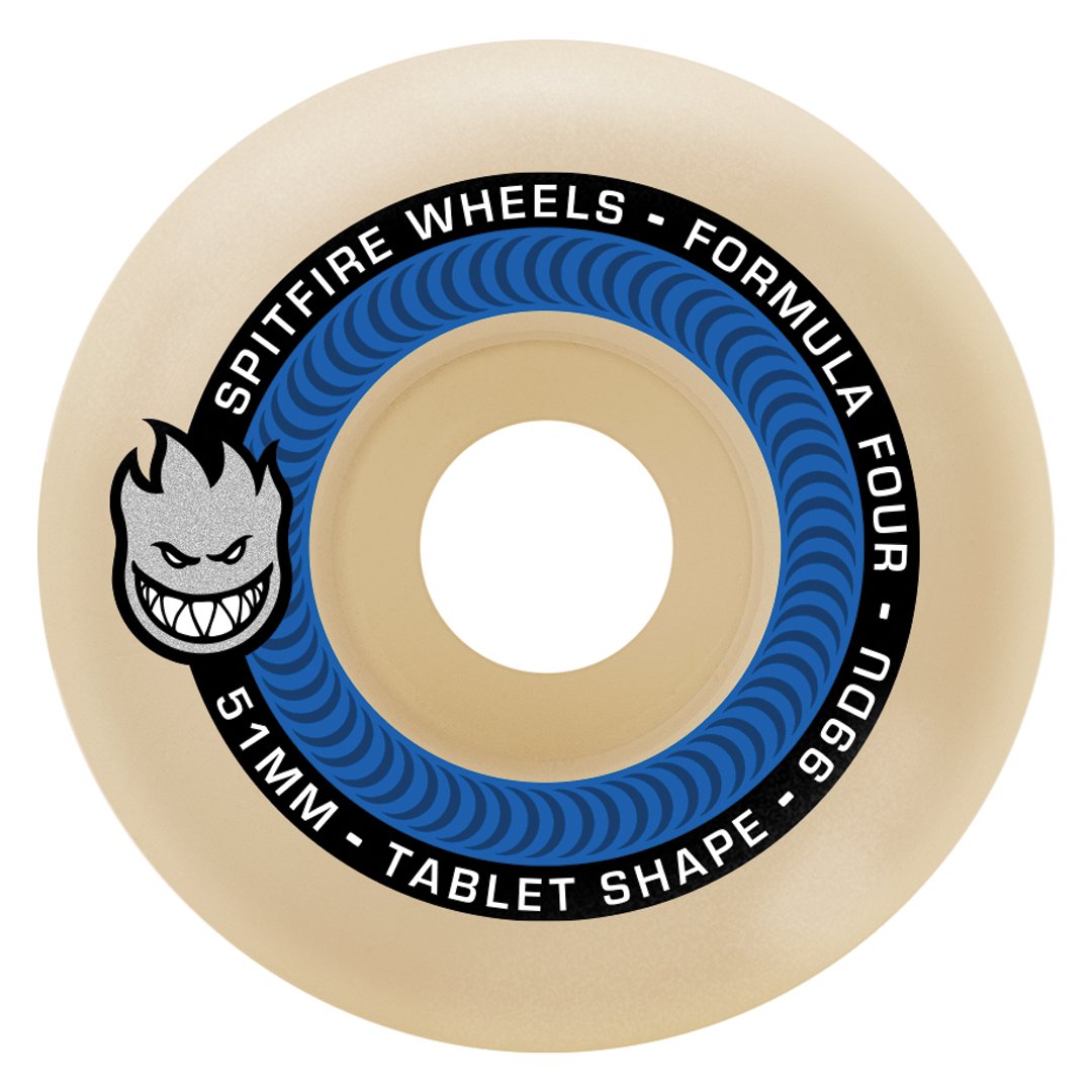 Spitfire Formula 4 Tablets Natural 99d - 53mm - Vault Board Shop Spitfire