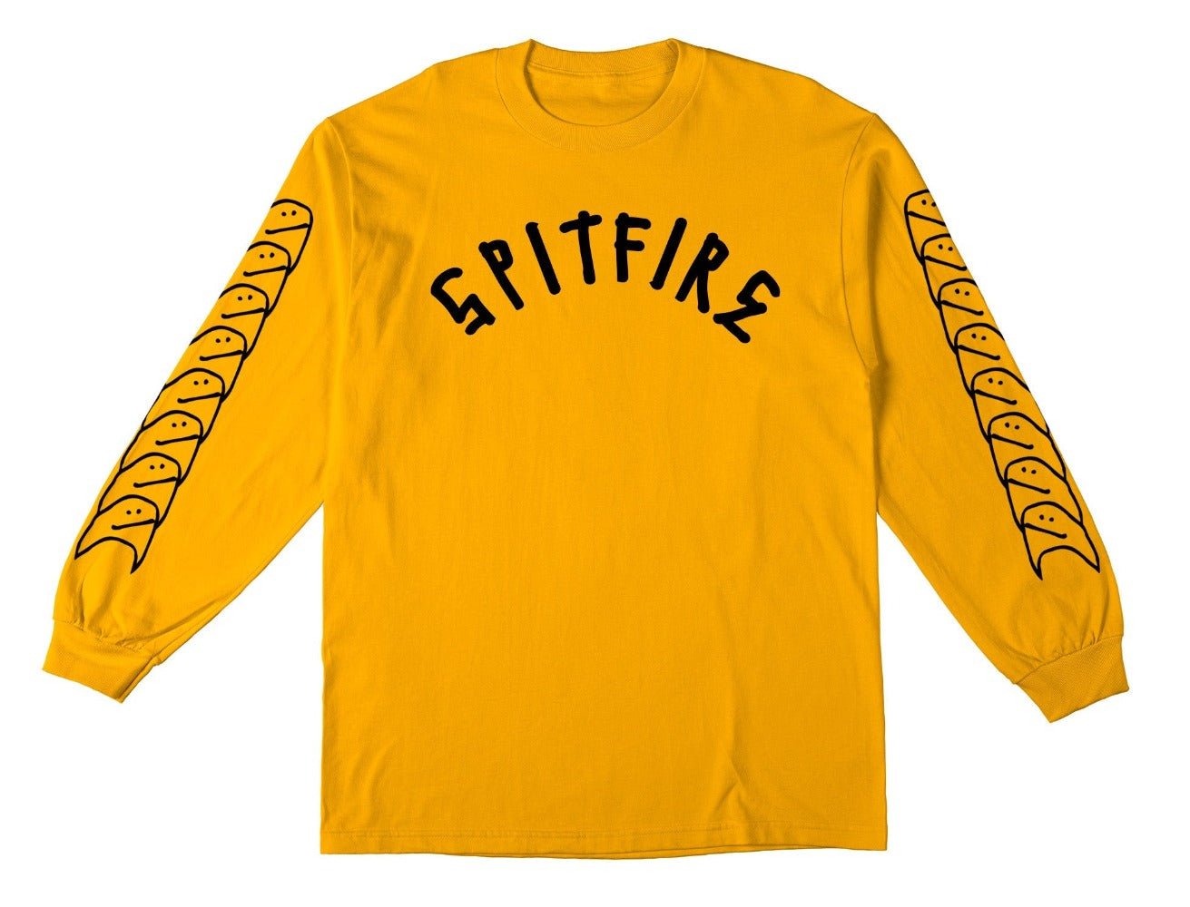 Spitfire Gonz Shmoo L/S Tee - Yellow/Black - Vault Board Shop Spitfire