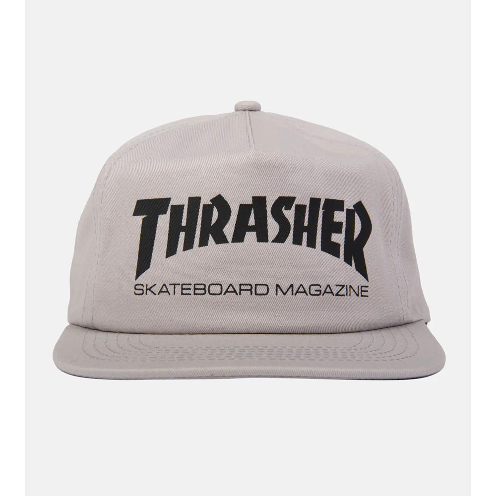 Thrasher Skate Mag Snapback Hat - Grey/ Black