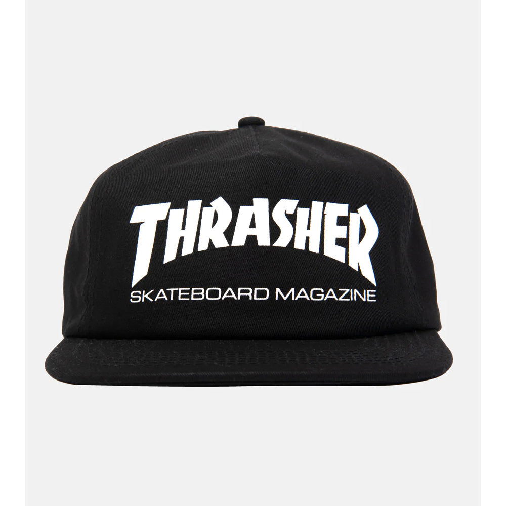 Thrasher Skatemag Snapback Hat - Black/ White