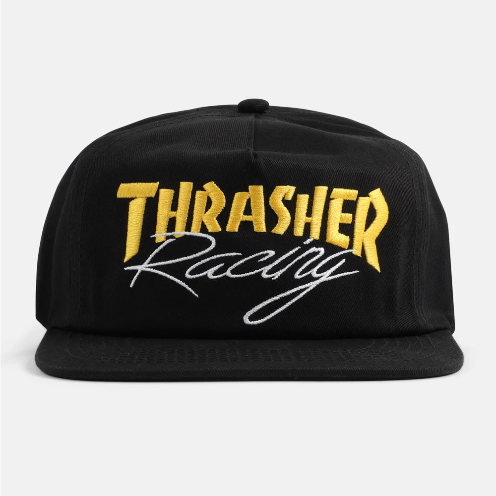 Thrasher Racing Snapback Hat - Black
