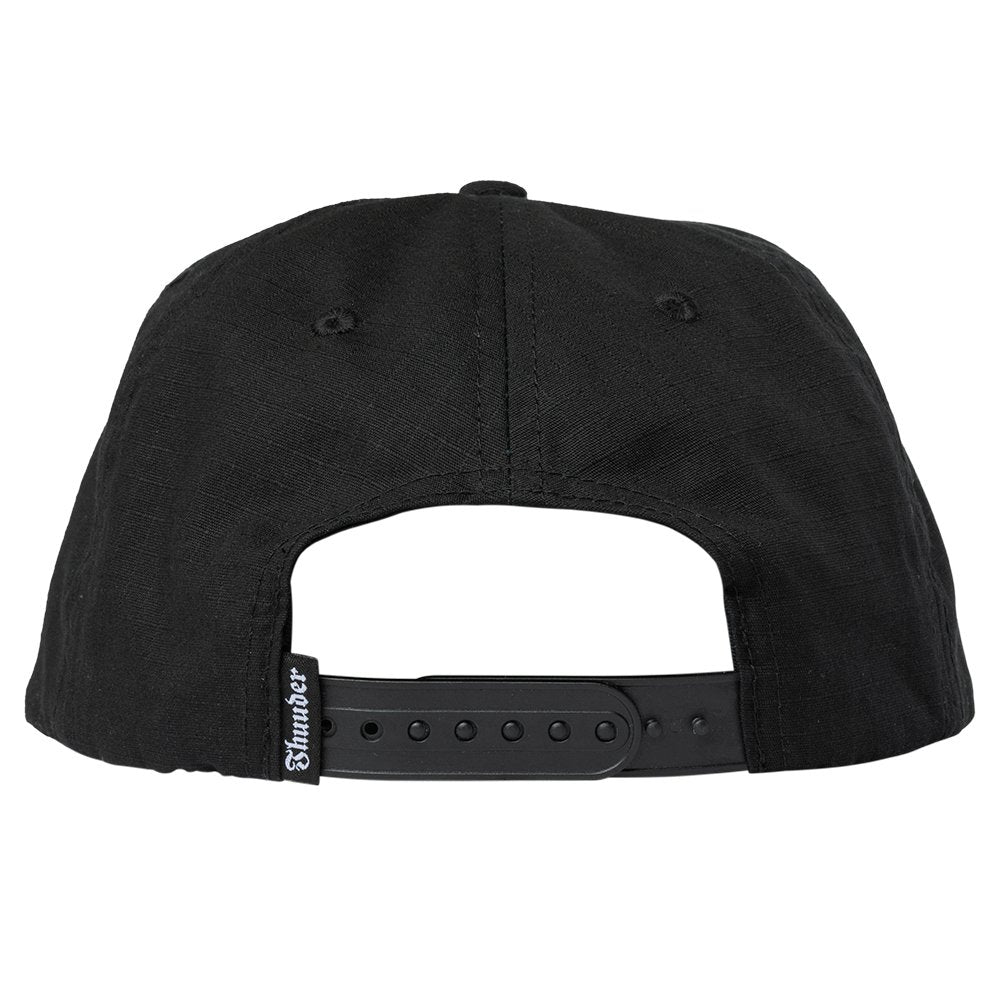 Thunder ADJ Script Snapback Hat - Black/ Dark Green - Vault Board Shop Thunder