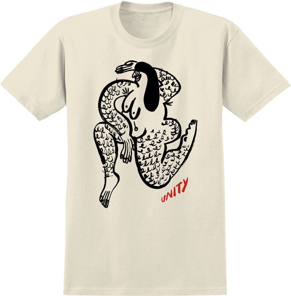 Unity Stance Tee - Natural - Vault Board Shop Unity Skateboarding