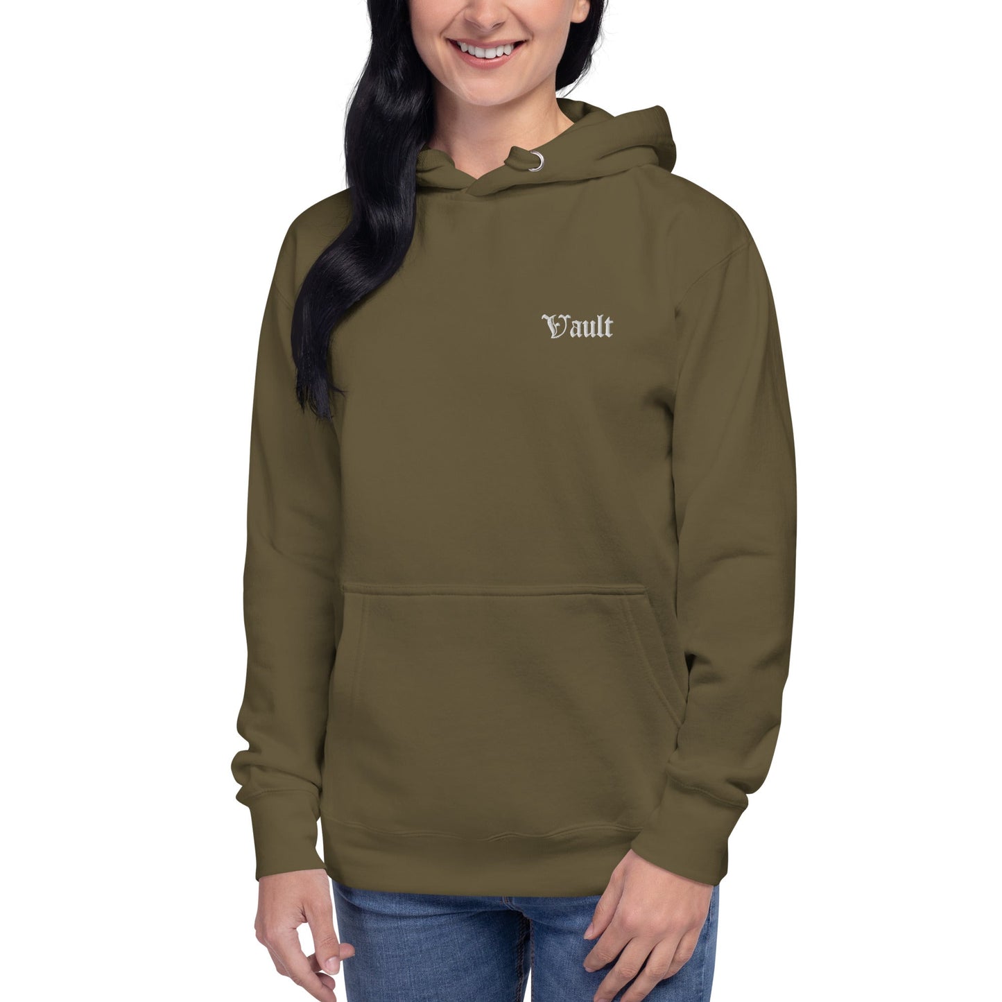 Vault Women's Old E Embroidered Hoodie - Multiple Colors - Vault Board Shop Vault Board Shop