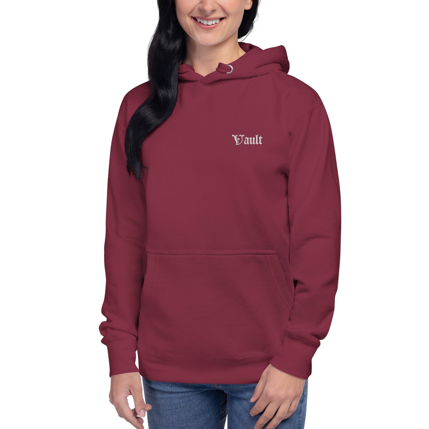 Vault Women's Old E Embroidered Hoodie - Multiple Colors - Vault Board Shop Vault Board Shop