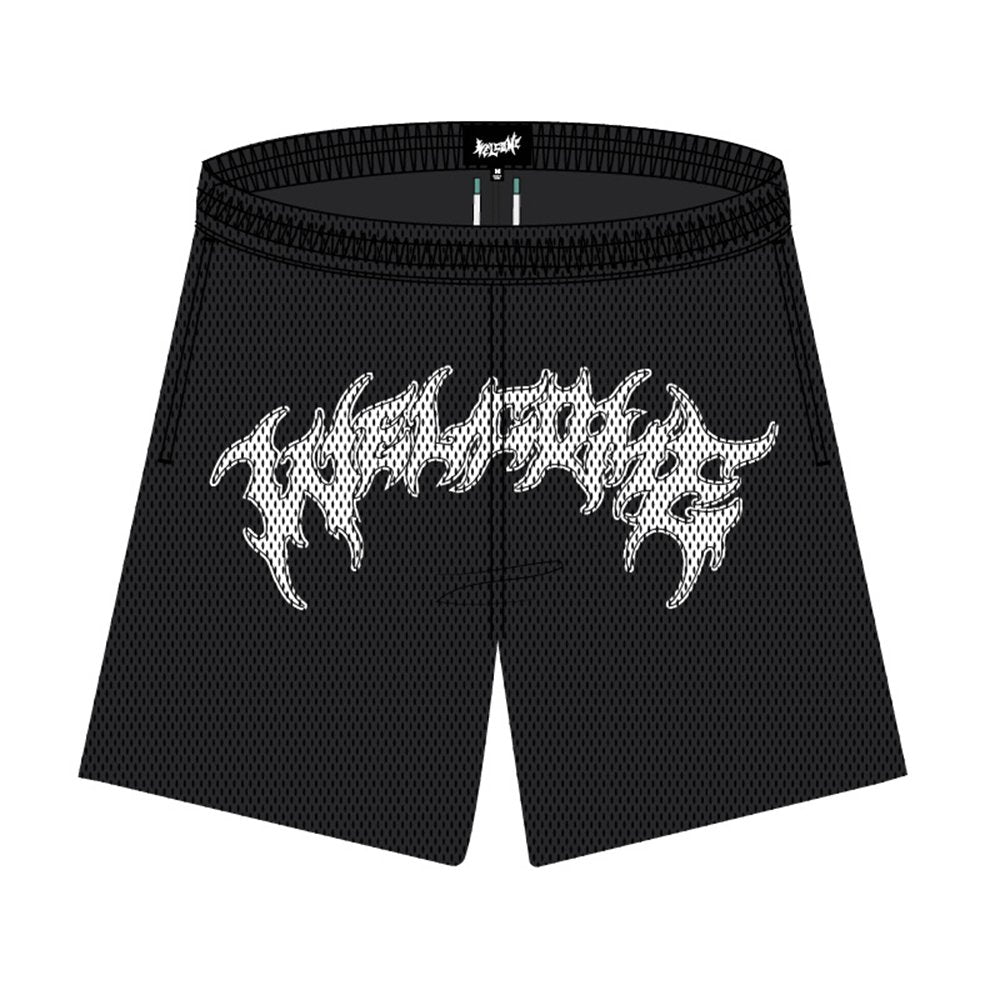 Welcome Barb Mesh Short - Black - Vault Board Shop Welcome