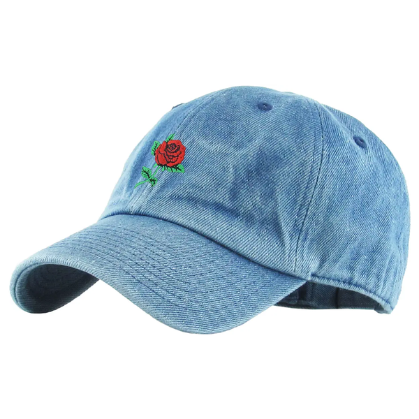 Vault Rose Embroidered Hat - Various Colors