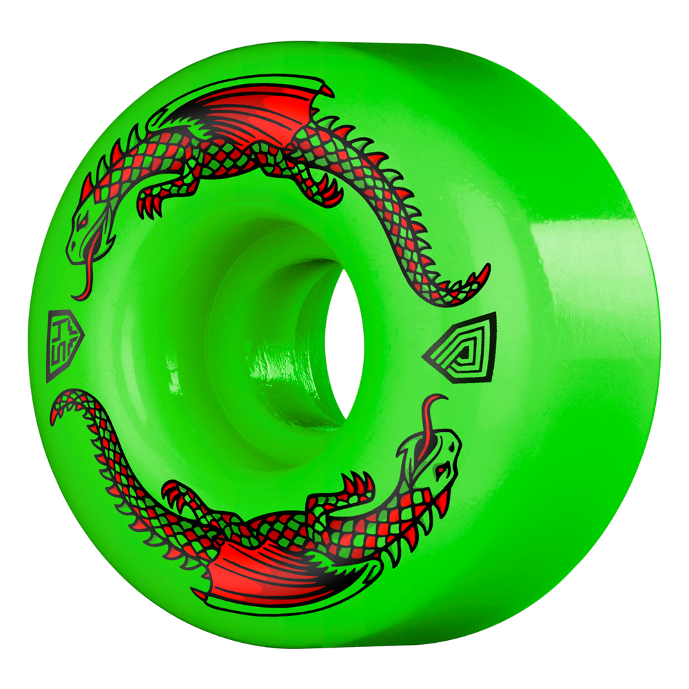 Powell Peralta Dragon Formula Wheels GREEN 93A - 54mm x 34mm