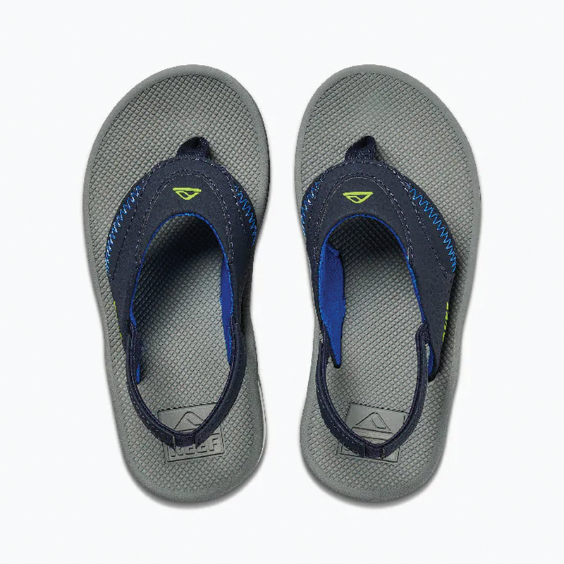 Reef Little Fanning Kid's Sandals - Navy/Lime