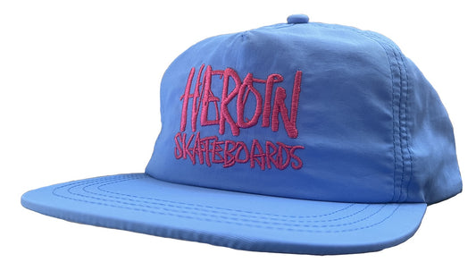 Heroin Script Nylon Snapback Blue/ Pink