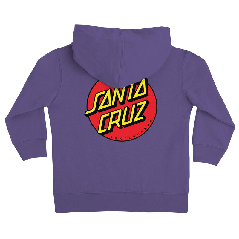 Santa Cruz Classic Dot Midweight Hoodie Kids - Purple