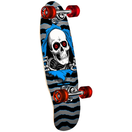 Powell-Peralta Classic Cruiser Ripper Birch Complete Skateboard Silver/Blue - 7.5 x 24