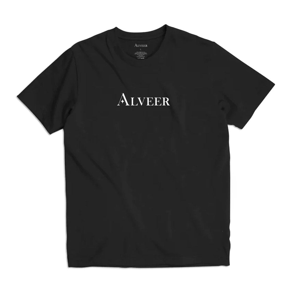 Alveer Logo Tee - Black - Vault Board Shop Alveer