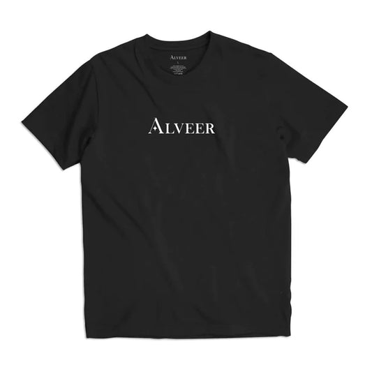 Alveer Logo Tee - Black - Vault Board Shop Alveer