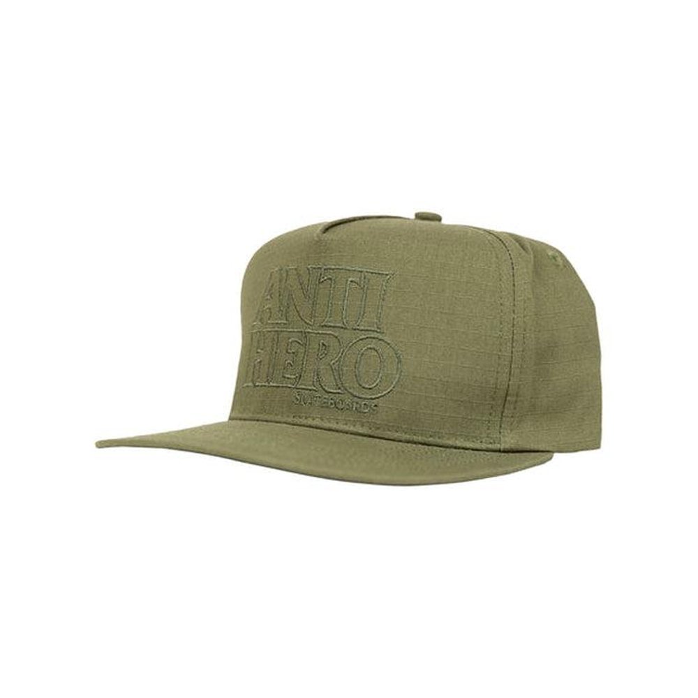 Antihero Black Hero Outline Hat - Olive - Vault Board Shop Antihero