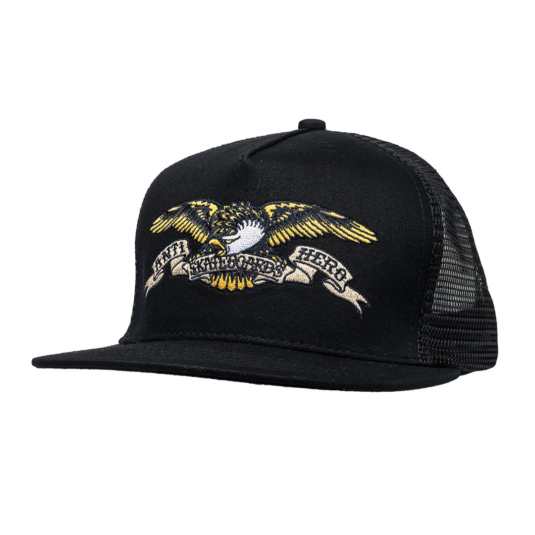 Antihero Eagle Trucker Hat - Black - Vault Board Shop Antihero