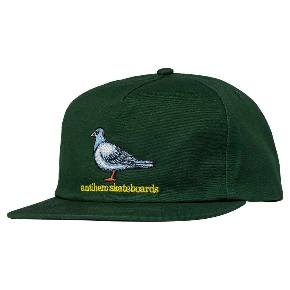 Antihero Lil Pigeon Snapback Hat - Forest Green - Vault Board Shop Antihero