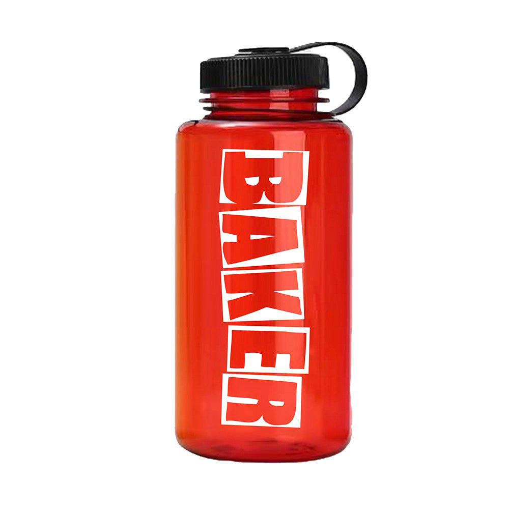 Baker Brand Logo Water Bottle - Red