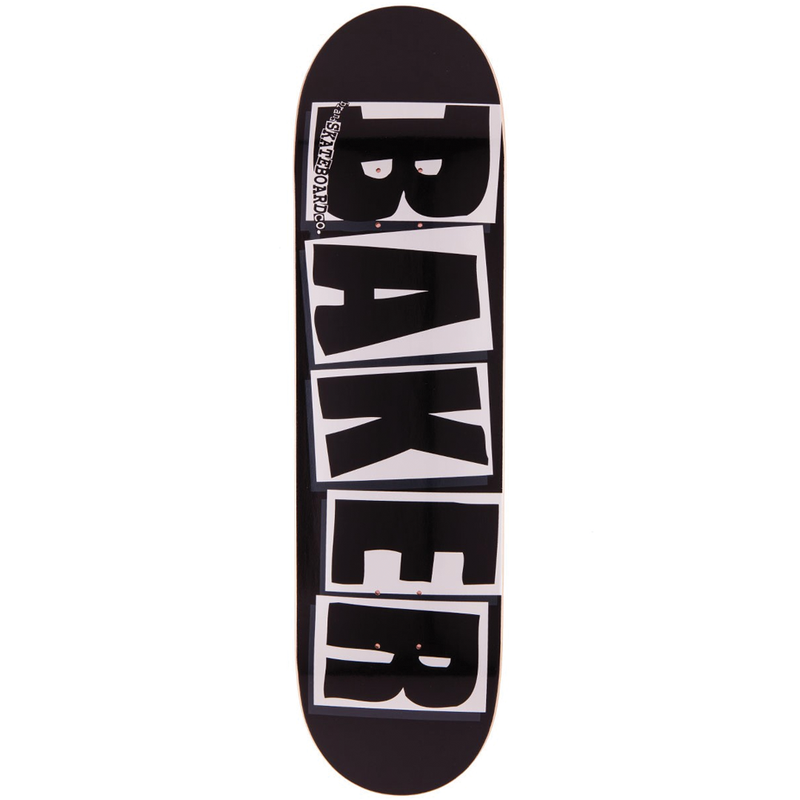 Baker Brand Logo Deck Black/White - 8.1"