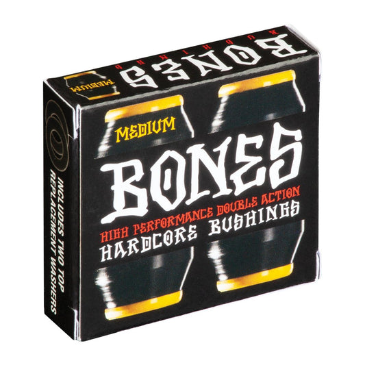 Bones Hardcore Bushings Black - Medium 91A - Vault Board Shop Bones