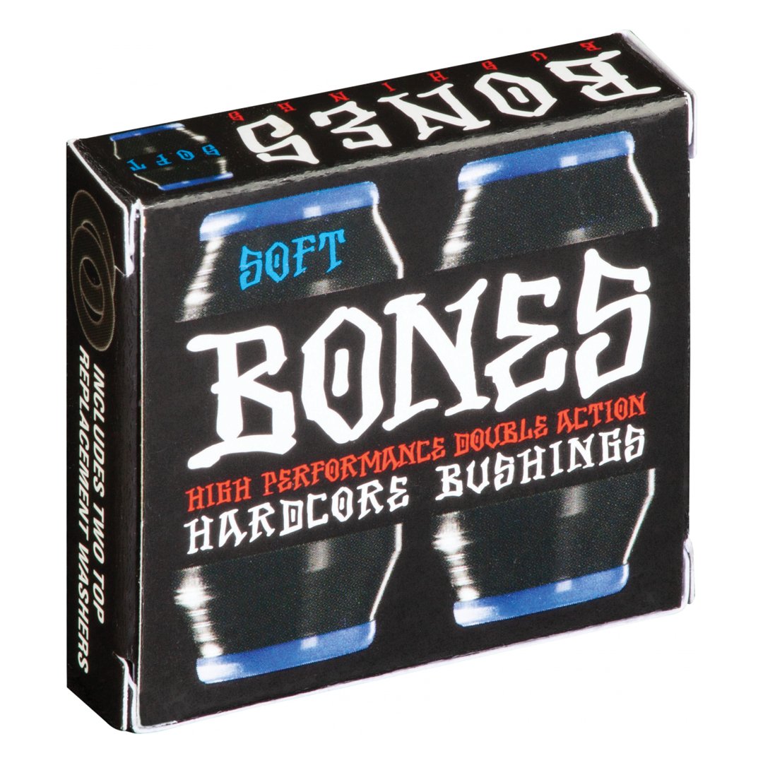 Bones Hardcore Bushings Black - Soft 81A - Vault Board Shop Bones