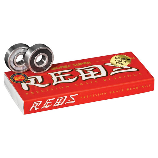 Bones Super Reds Bearings - Pack of 8 - Vault Board Shop Bones
