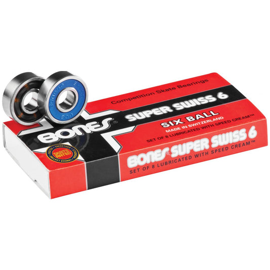 Bones Super Swiss 6 - Ball Bearings - Vault Board Shop Bones