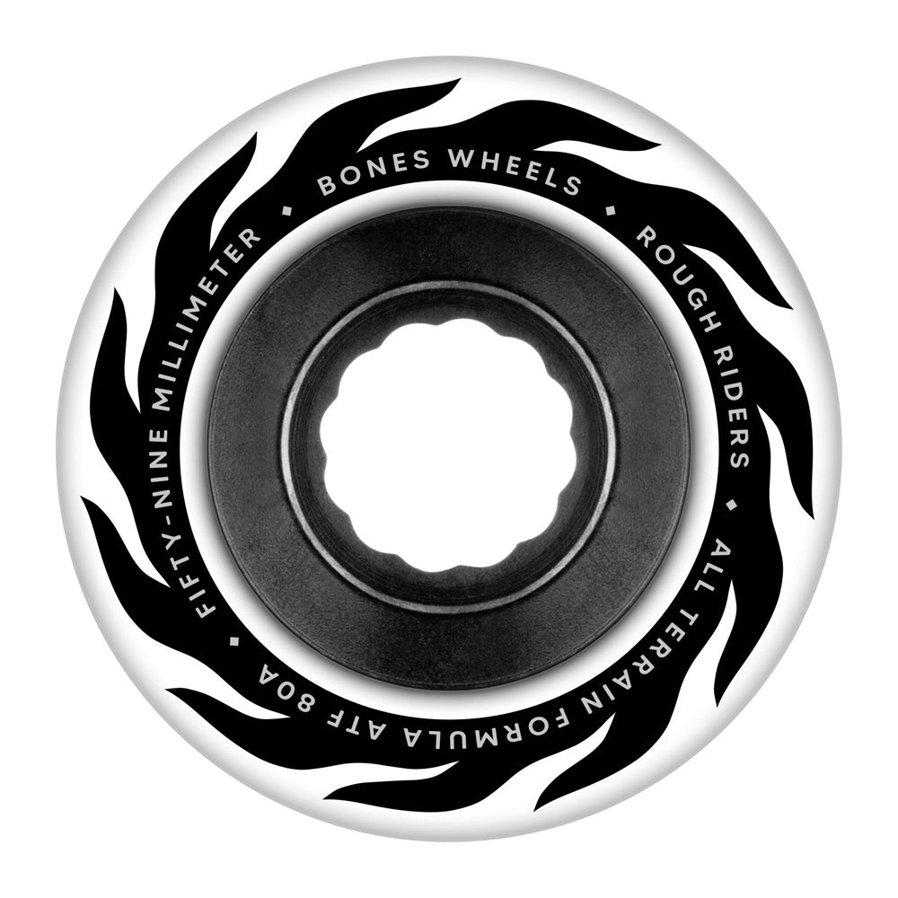 Bones ATF Rough Rider Eternal Flame Wheels White 80A - 59mm
