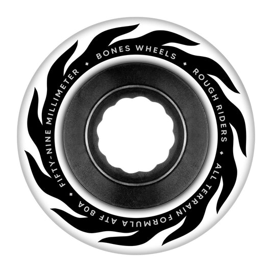 Bones ATF Rough Rider Eternal Flame Wheels White 80A - 59mm