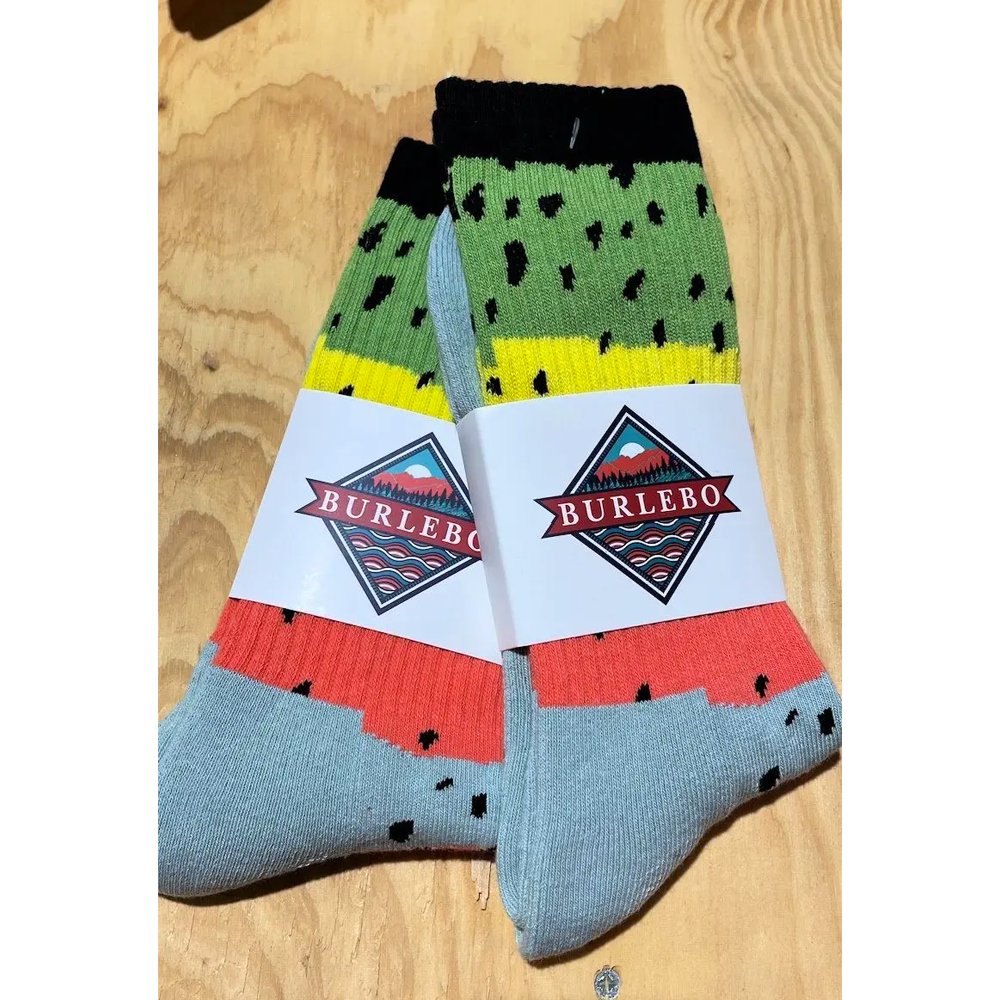 Burlebo Rainbow Trout Socks - Multi - Vault Board Shop Burlebo