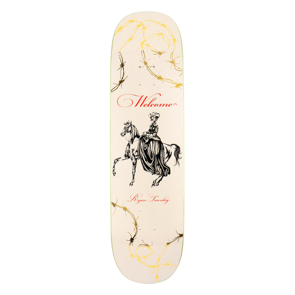 Welcome Cowgirl on Enenra Bone/ Gold Foil Deck - 8.5"