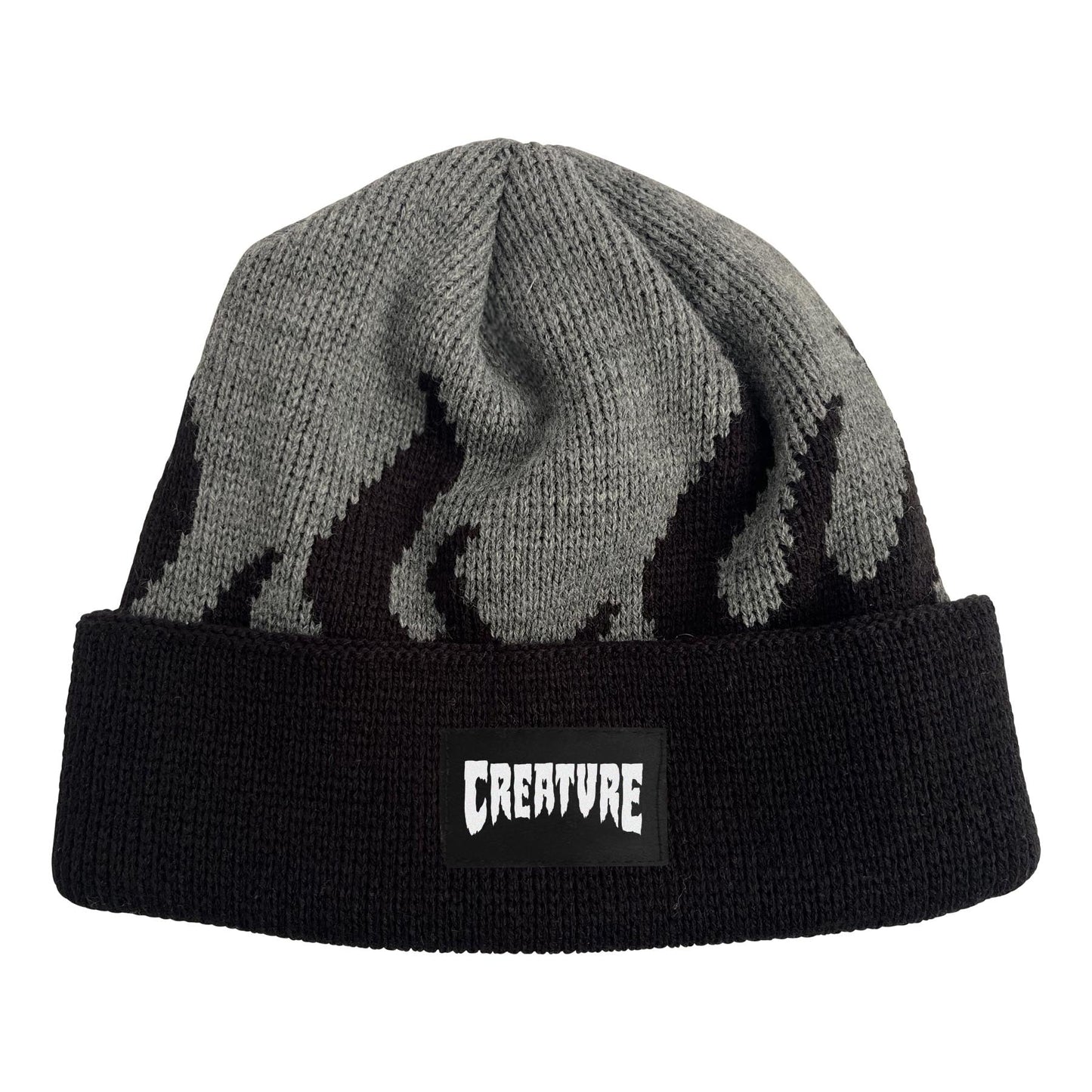 Creature Relic Long Shoreman Beanie - Charcoal/ Black - Vault Board Shop Creature