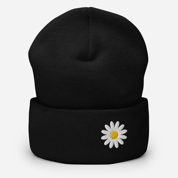 Vault Embroidered Daisy Beanie - Multiple Colors