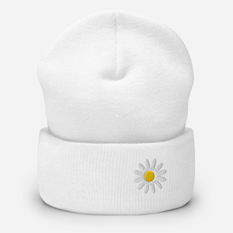 Vault Embroidered Daisy Beanie - Multiple Colors