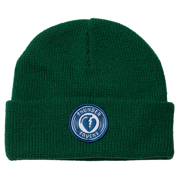 Thunder Charged Patch Beanie - Dark Green