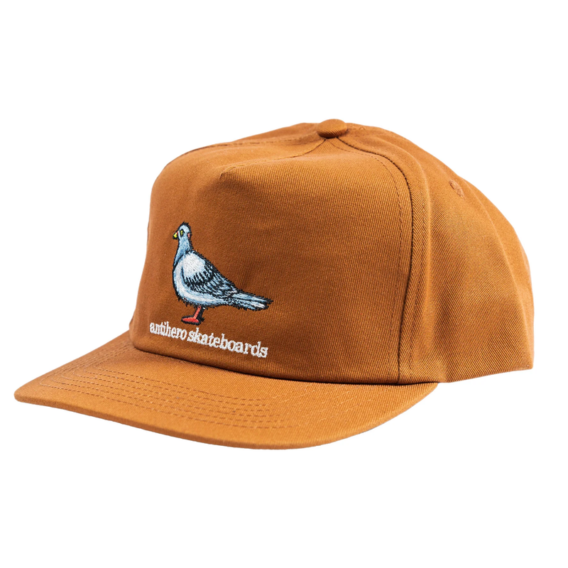 Antihero Lil Pigeon Snapback Hat - Brown